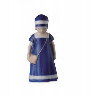 elsa con vestito blu in porcellana royal copenhagen